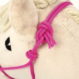 How to tie a halter with rope for a hobby horse: step 28