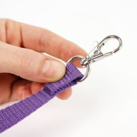 Hobby horse lead rope: lead from ribbon or bag webbing