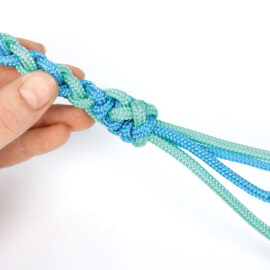 How to make a round braided lead rope: step 12