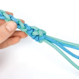 How to make a round braided lead rope: step 12