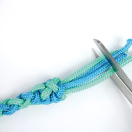 How to make a round braided lead rope: step 13
