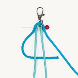 How to make a round braided lead rope: step 3