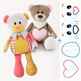 Bundle discount: Memory bear pattern JOSHI + face embroidery design