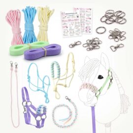 Make a Hobby Horse halter and lead DIY kit in pastel, incl. PDF instructions