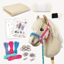 Beige Hobby Horse – Palomino / Haflinger stick horse DIY kit