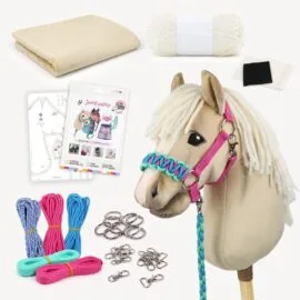 Beige Hobby Horse – Palomino / Haflinger stick horse DIY kit