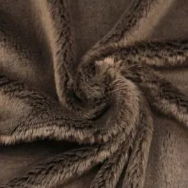 SuperSoft SNUGLY minky fabric dark brown (terra brown)