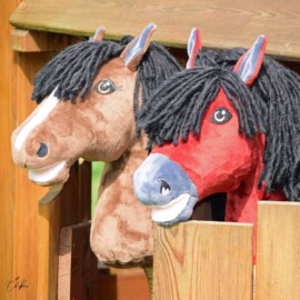 Hobby horse embroidery patterns: eyes & nostrils for sewing pattern HOLLY (digital)