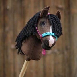Hobby horse template "HOLLY" in dark brown