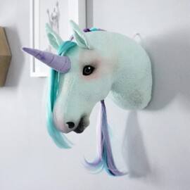 Hobby horse pattern "HOLLY" as wall unicorn decoration