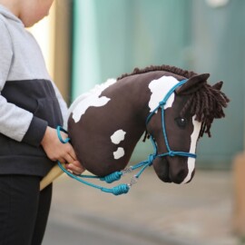 Hobby horse HOPE in chocolate minky