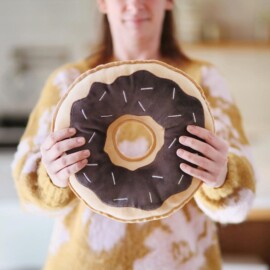 Donut pillow "SWEETY"