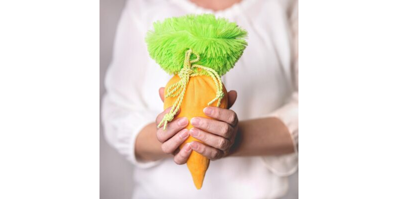 Carrot treat bag sewing pattern